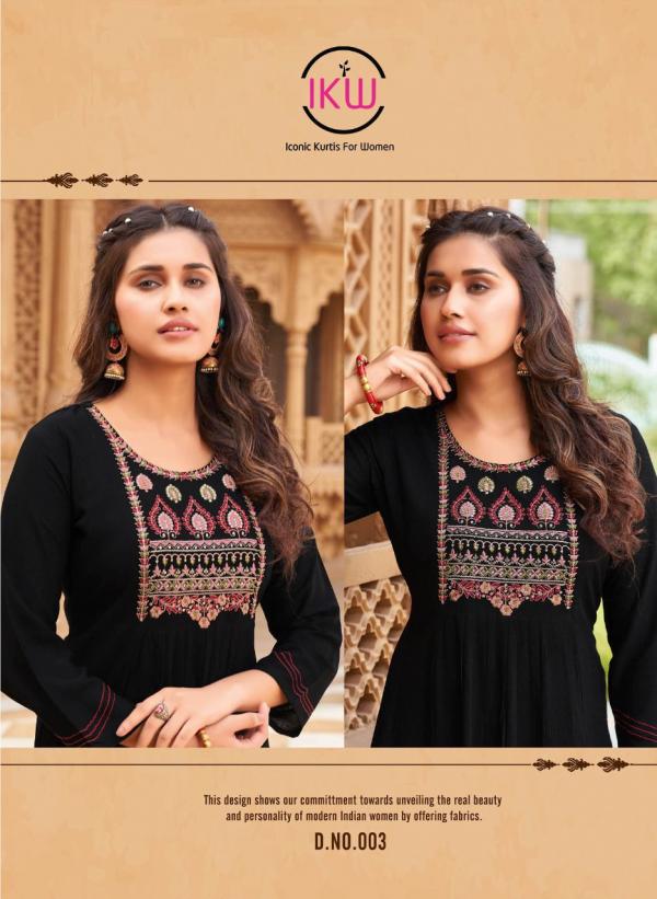 Ikw Noor Vol 1 Rayon Viscose Designer Kurti Collection